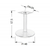NY-B006/57,5 - ∅ 46 cm, czarny