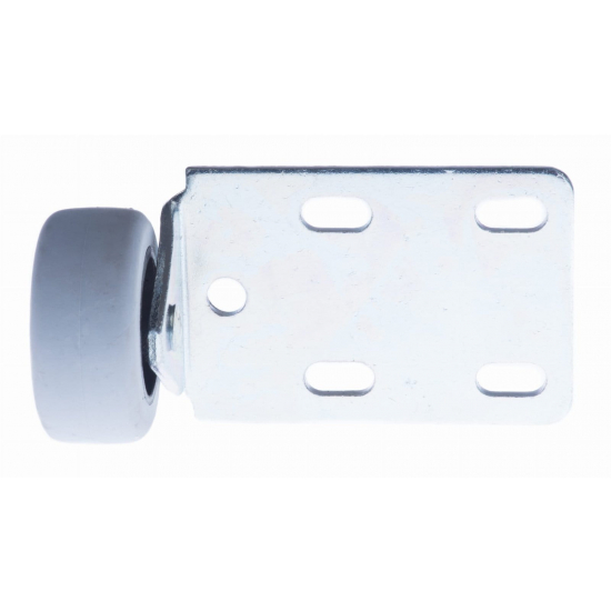 ROLKA MEBLOWA POZIOMA EU Z OPONKĄ FI 43 MM
