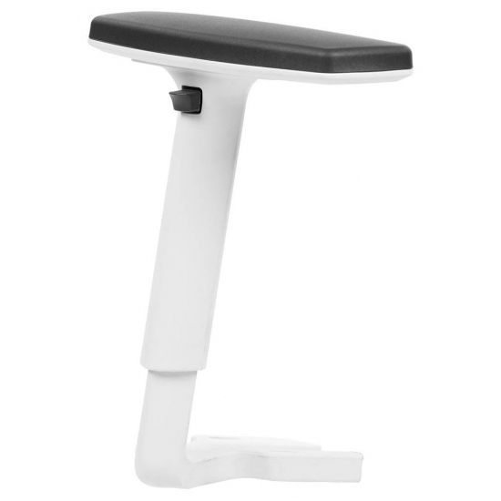 PODŁOKIETNIKI BIAŁE KOMPLET - podłokietnik do krzeseł i foteli, wykonany z tworzywa. Regulowany z nakładką miękką.