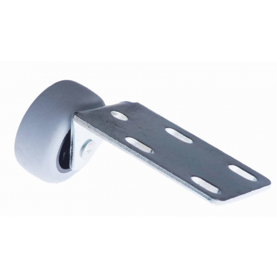 ROLKA MEBLOWA POZIOMA EU Z OPONKĄ FI 43 MM