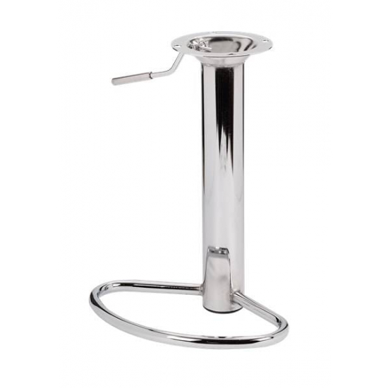 PODN-09- podnóżek wykonany ze stali chromowanej, dostępny rozstaw otworów 100x100