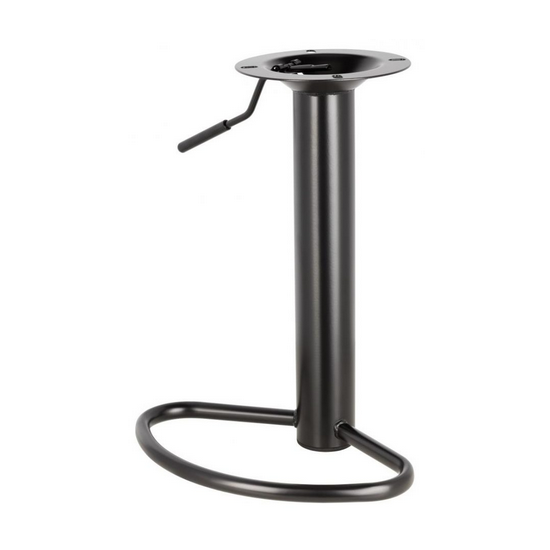 PODN 12- podnóżek do hokera, krzesła barowego wykonany ze stali w kolorze czarnym, dostępny rozstaw otworów 100x100