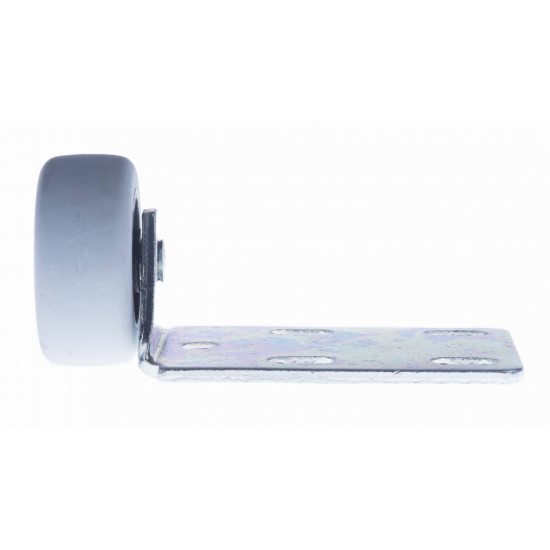 ROLKA MEBLOWA POZIOMA EU Z OPONKĄ FI 43 MM