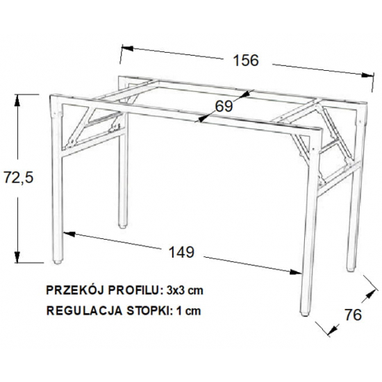 NY-A024 - 156x76 cm, czarny
