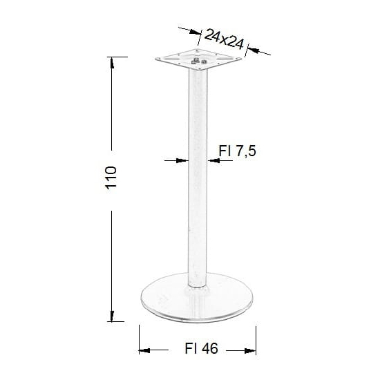 NY-B006/110 - ∅ 46 cm, alu