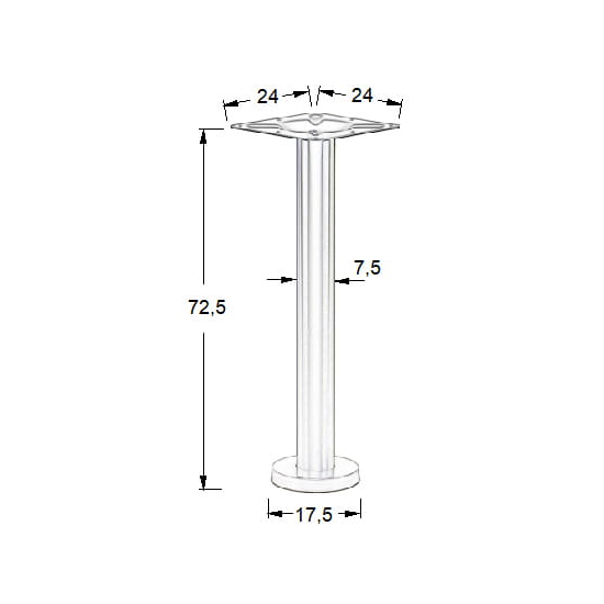 SH-3018-2/B czarny - ∅ 17,5 cm