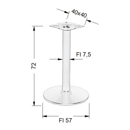 NY-B006/72 - ∅ 57 cm, alu