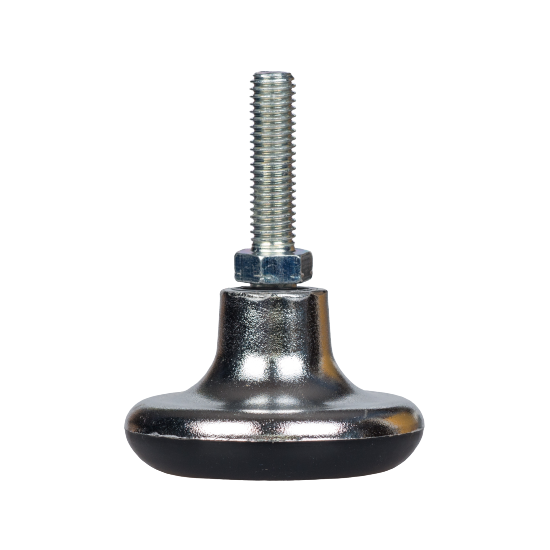 Stopka XM Gwint M8 8x30 srebrna do krzeseł, foteli mebli