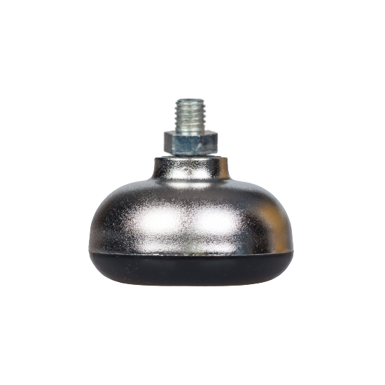 Stopka ZM Gwint M10 8-10x20 srebrna do krzeseł, foteli mebli