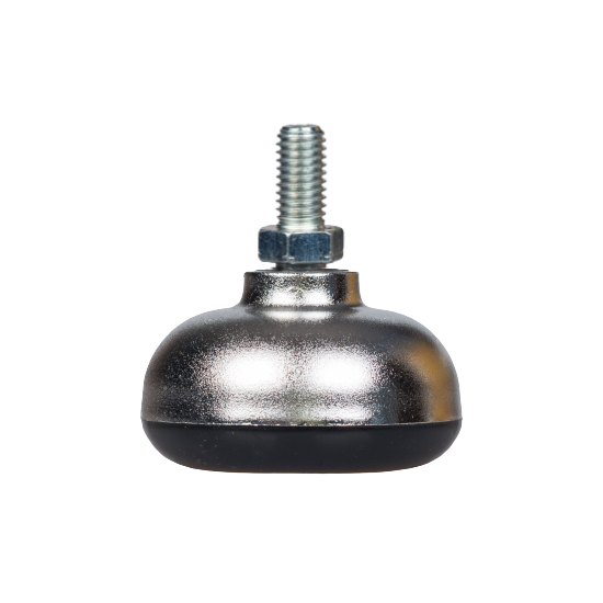 Stopka ZM Gwint M8 8x16 srebrna do krzeseł, foteli mebli