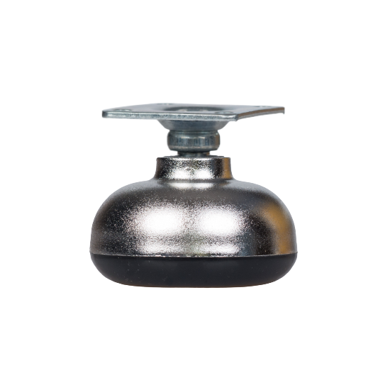 Stopka ZM z płytką D35 srebrna do krzeseł, foteli mebli