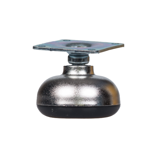 Stopka ZM z płytką D42 srebrna do krzeseł, foteli mebli