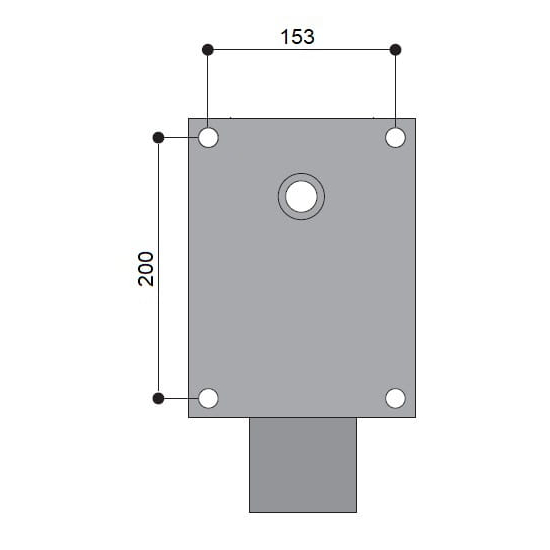 KKM 02- mechanizm fotelowy, blokada w wielu pozycjach, rozstaw otworów 153x200 mm