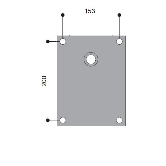 KKM 03- mechanizm fotelowy, blokada w wielu pozycjach, rozstaw otworów 153x200 mm