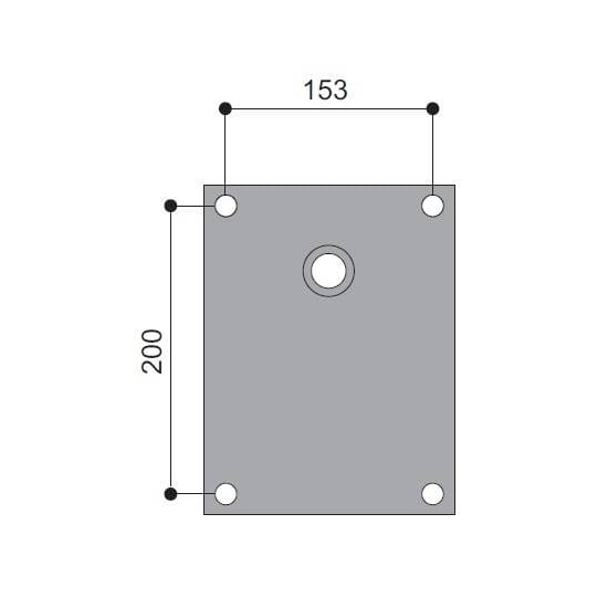 KKM 10 ITALY- mechanizm fotelowy, blokada w jednej pozycji, rozstaw otworów 153x200