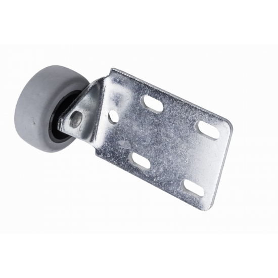 ROLKA MEBLOWA POZIOMA EU Z OPONKĄ FI 43 MM