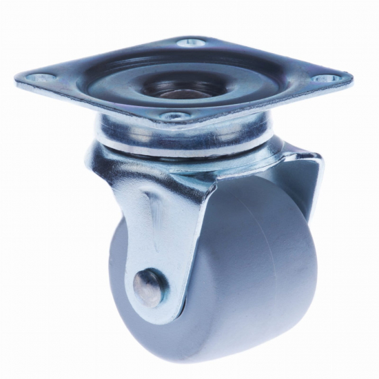 ROLKA MEBLOWA NA ŁOŻYSKU EU Z OPONKĄ FI 29 MM